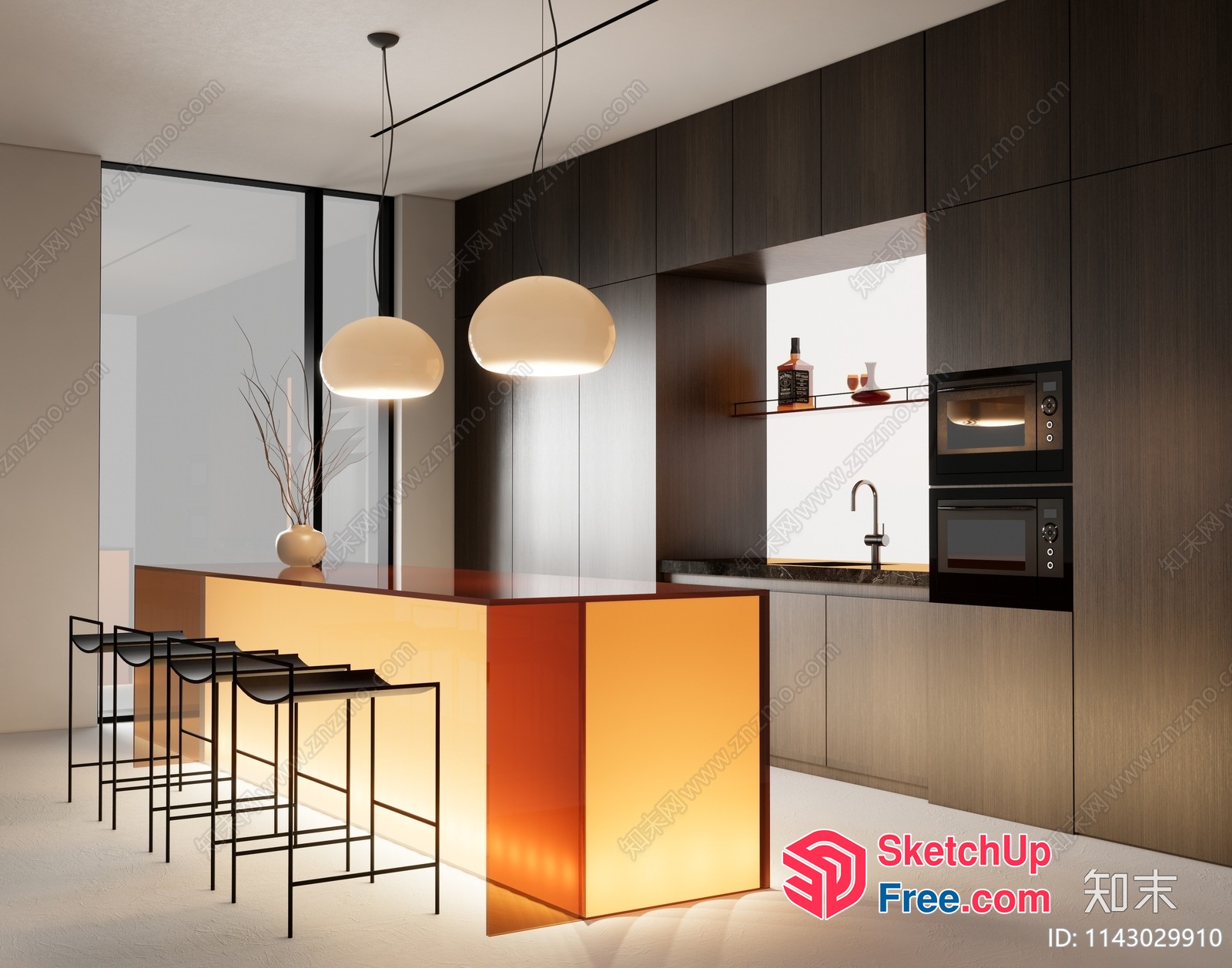 Modern Kitchen With Sleek And Functional Design 3D SketchUp File
