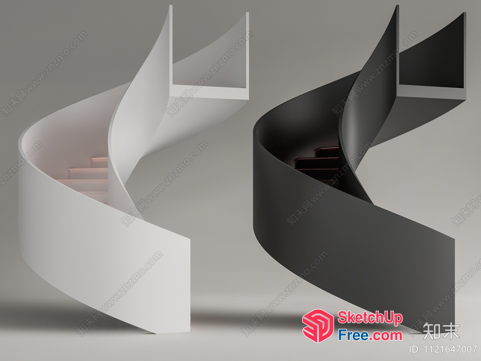 Modern Staircase Design 3D SketchUp File