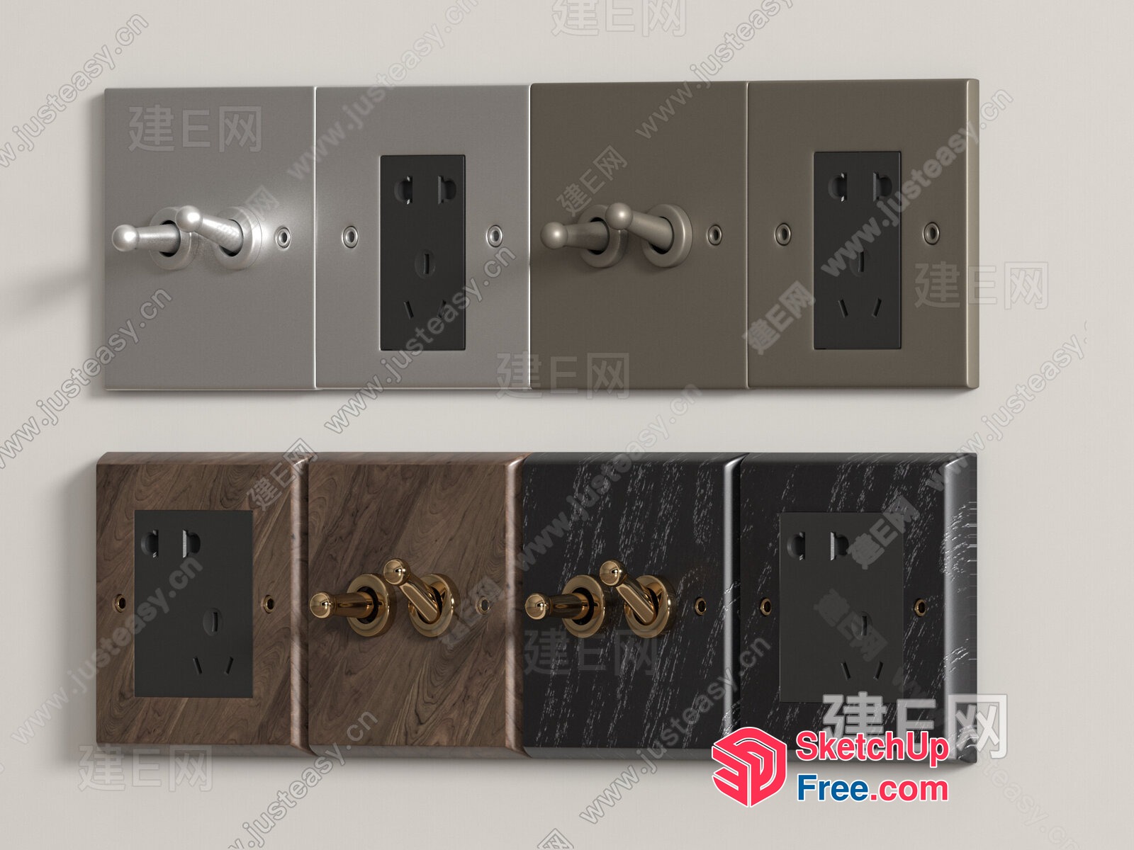 Decorative Wall Outlet Covers 3D SketchUp File