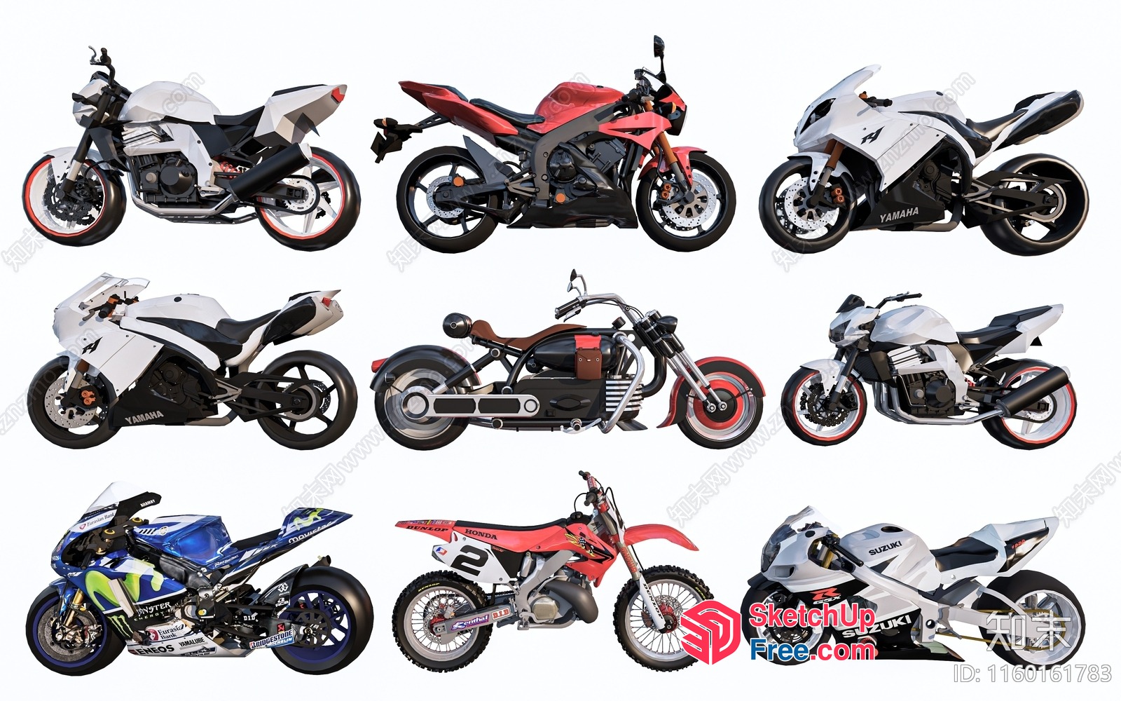 Motorcycles Collection 3D SketchUp File