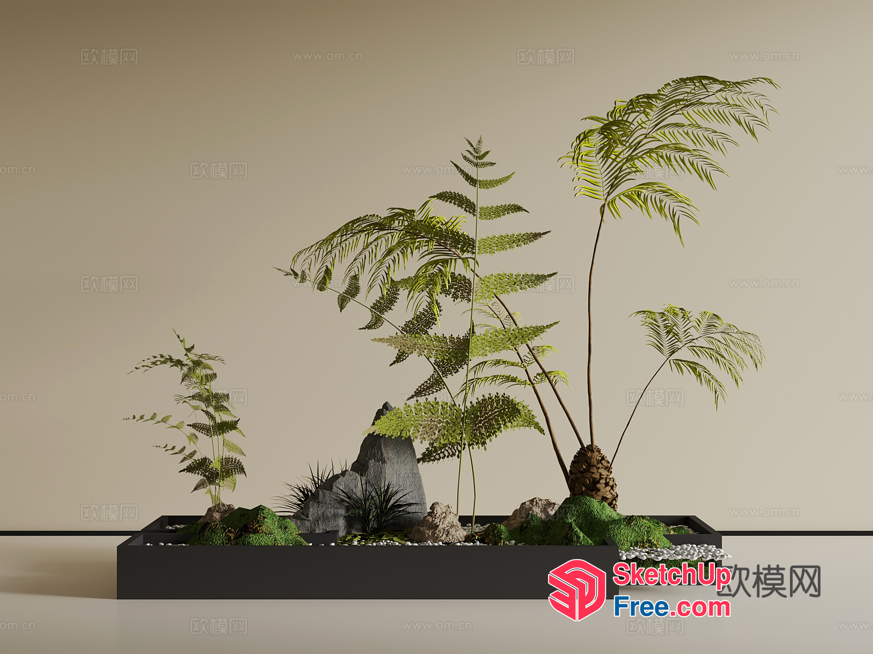 A Serene And Natural Landscape 3D SketchUp File