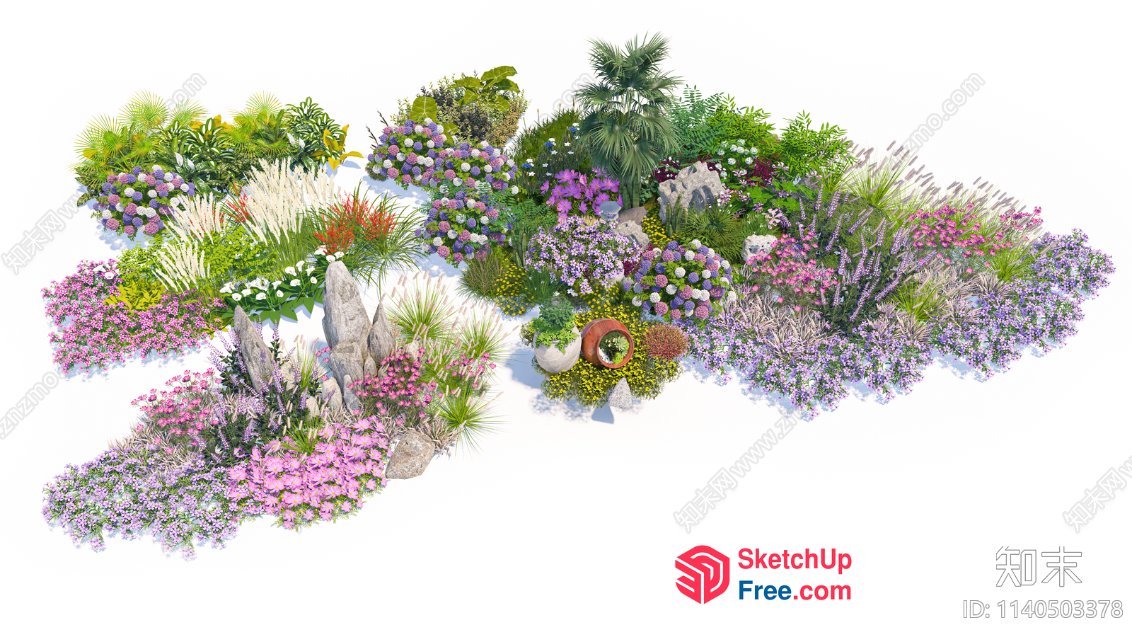 Serene Garden Oasis 3D SketchUp File