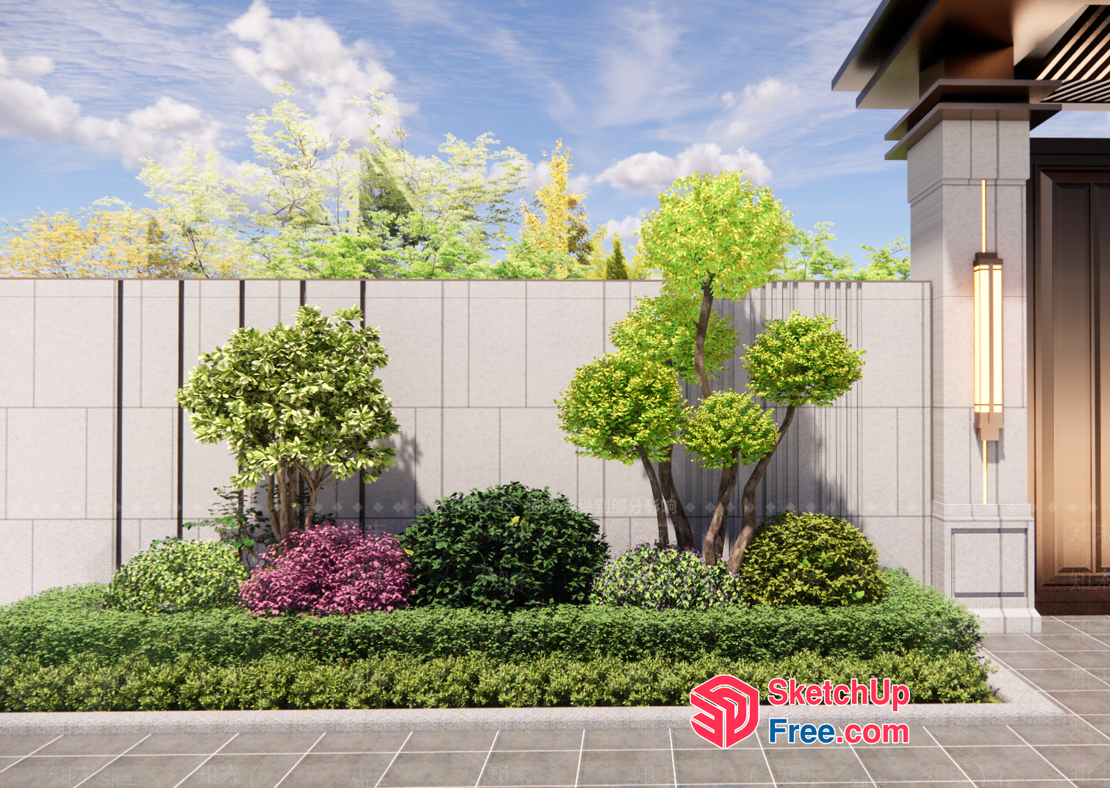 Exterior Garden Decor 3D SketchUp File