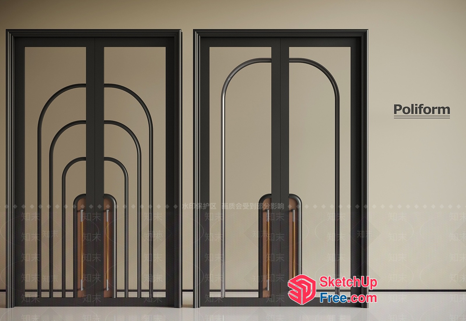 Poliform Partition Screen 3D SketchUp File