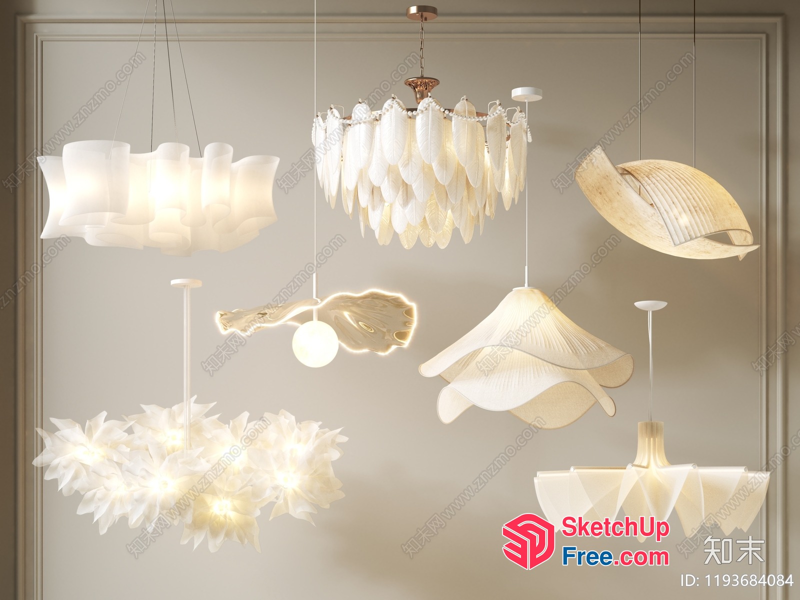Elegant Lighting Fixture Designs 3D SketchUp File