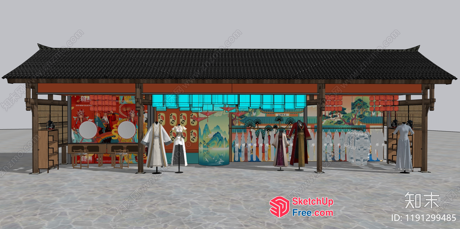 Traditional Chinese Architecture 3D SketchUp File