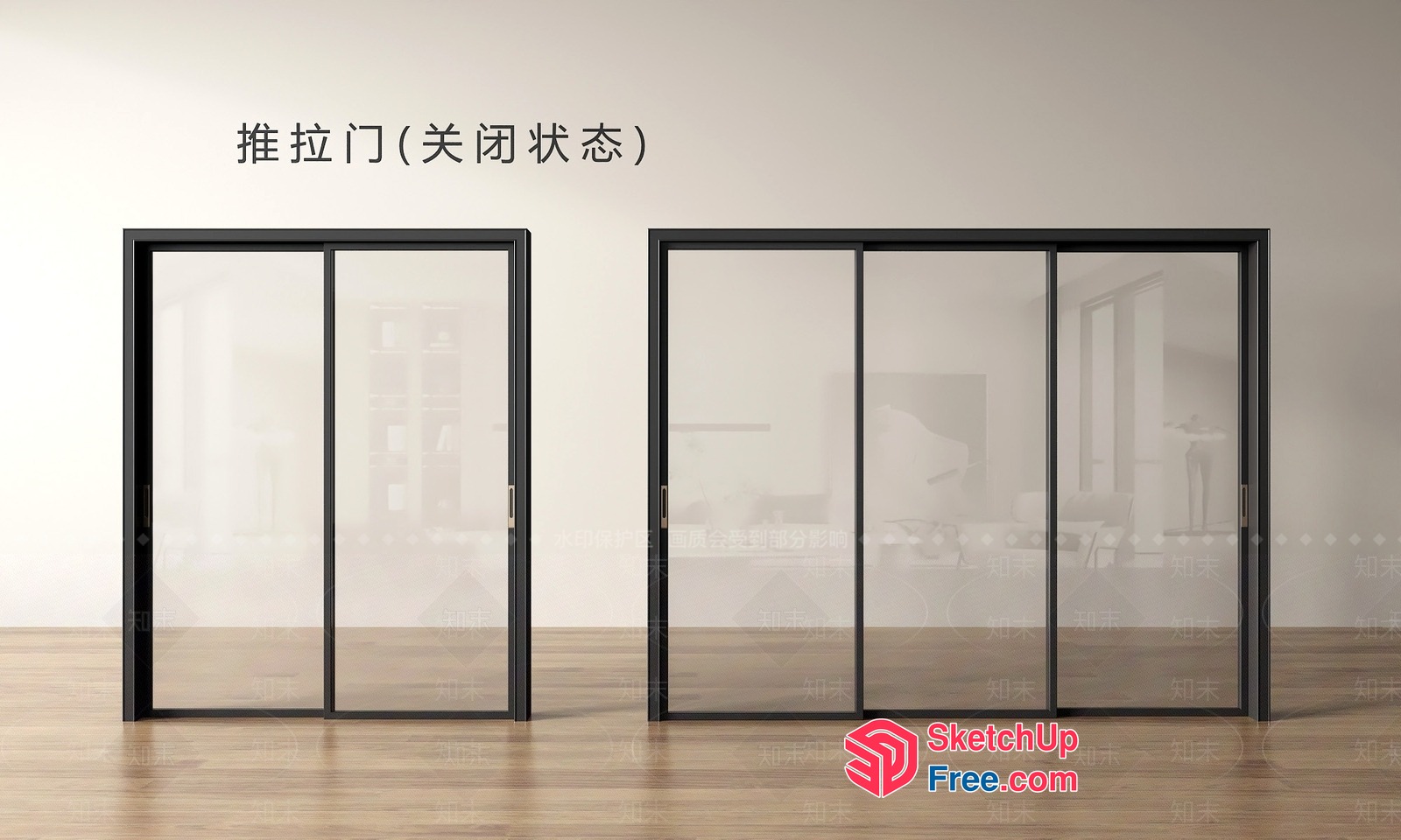 Glass Curtain Wall 3D SketchUp File