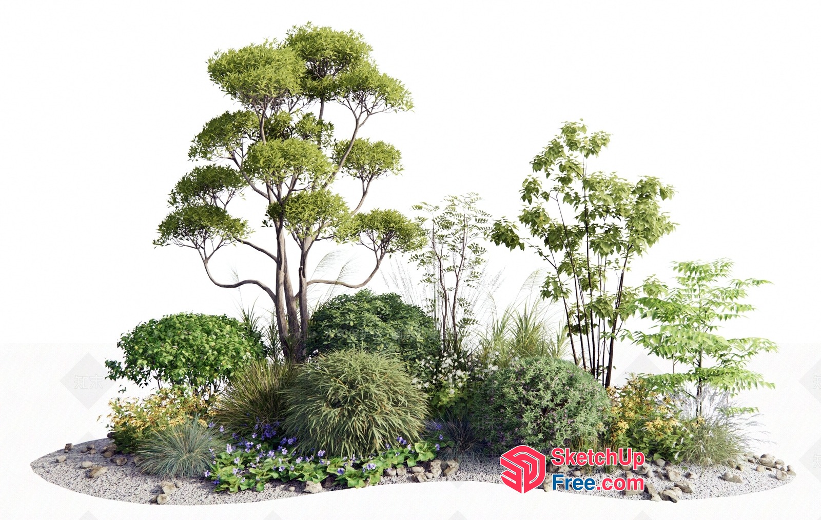 Serene Garden Oasis 3D SketchUp File