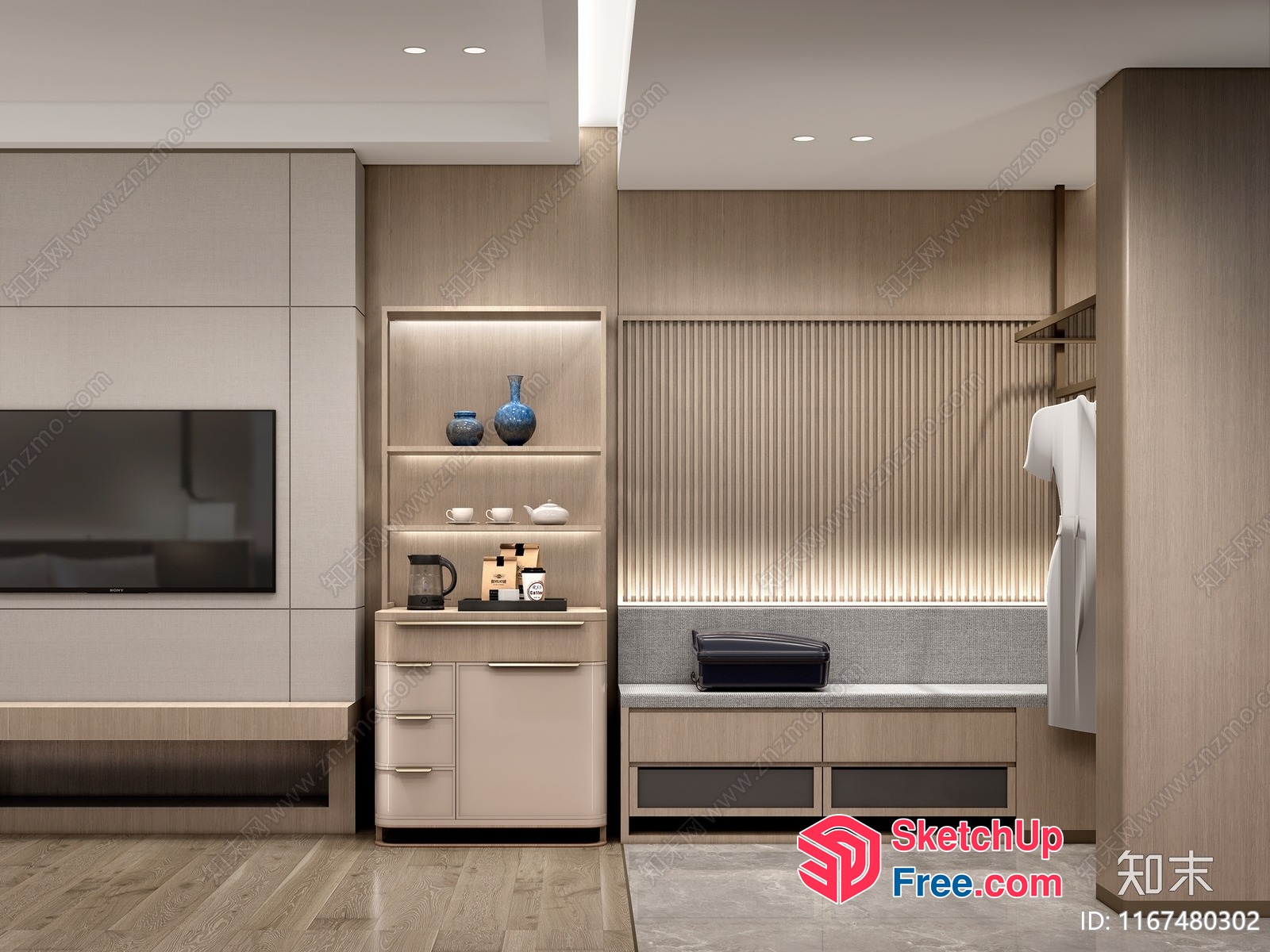 Modern Minimalist Interior Design 3D SketchUp File