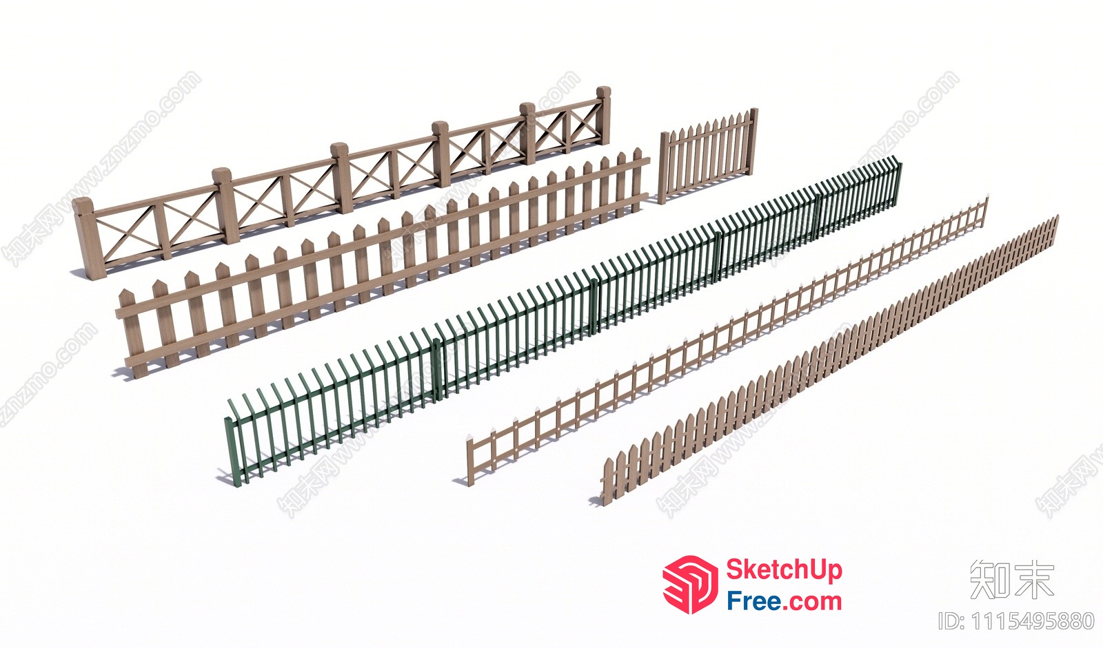 Exterior Fencing Options 3D SketchUp File