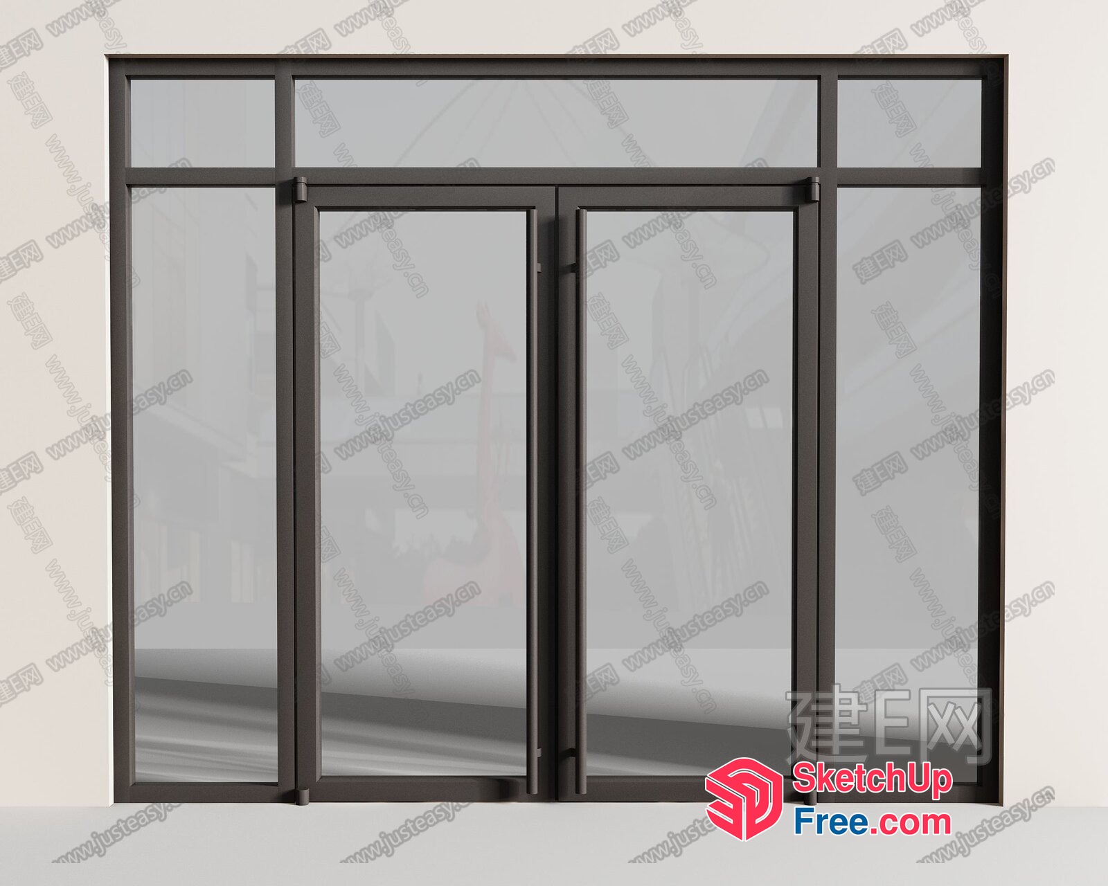 Glass Curtain Wall 3D SketchUp File
