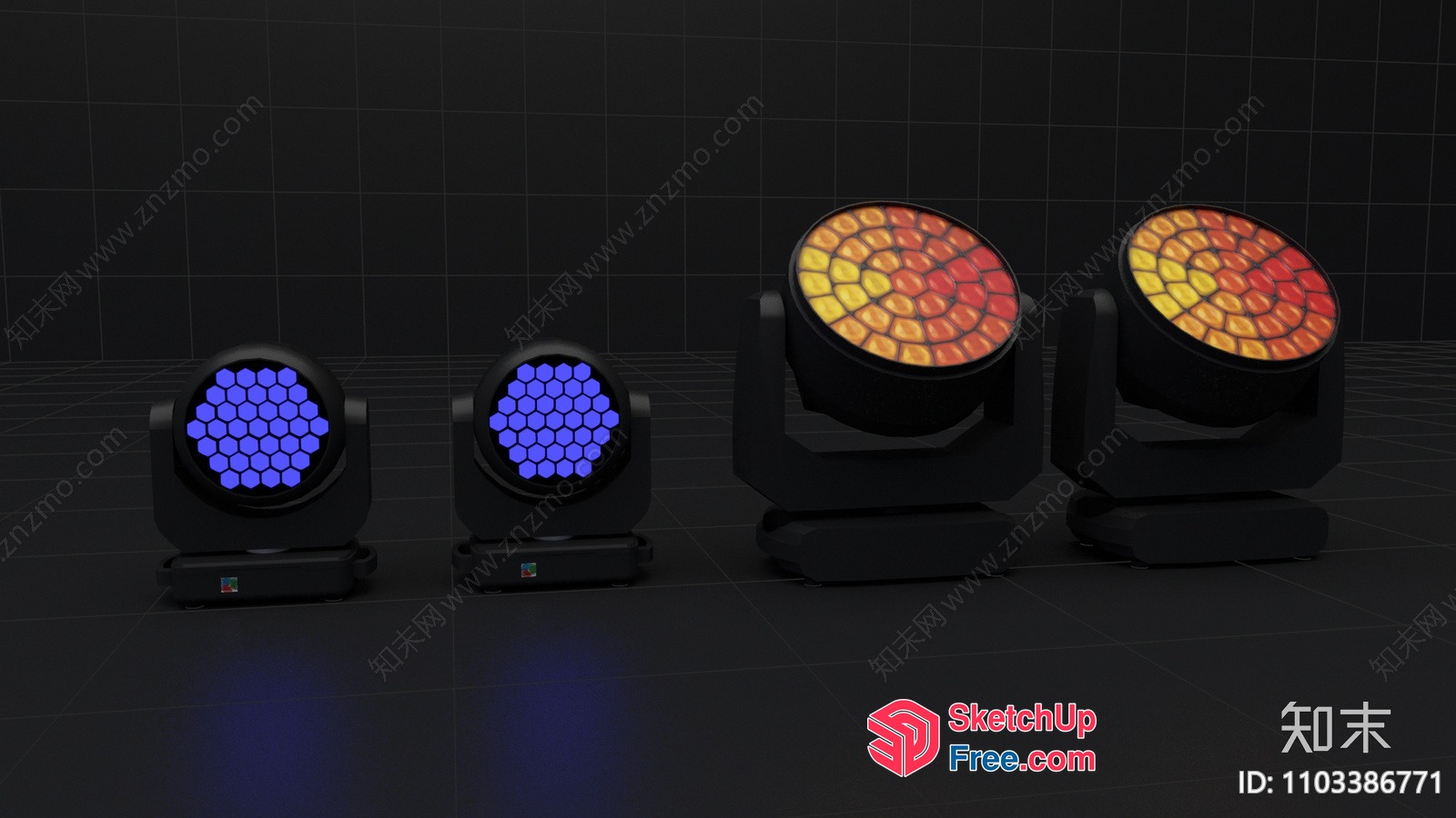 Led Stage Lighting Equipment 3D SketchUp File