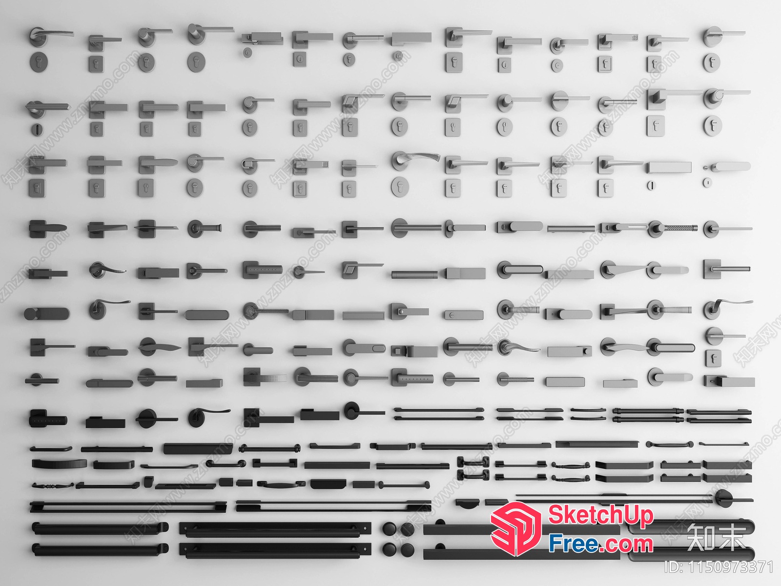 Hardware And Door Accessories Collection 3D SketchUp File