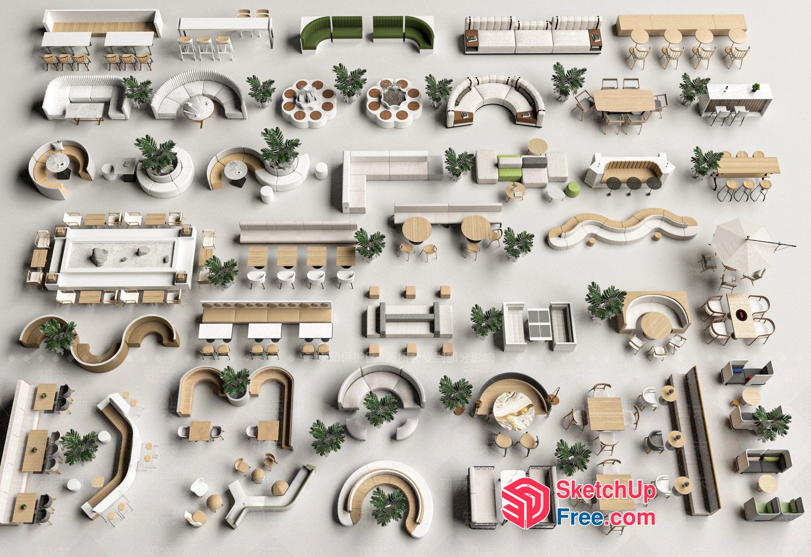 Modern Minimalist Furniture Collection 3D SketchUp File