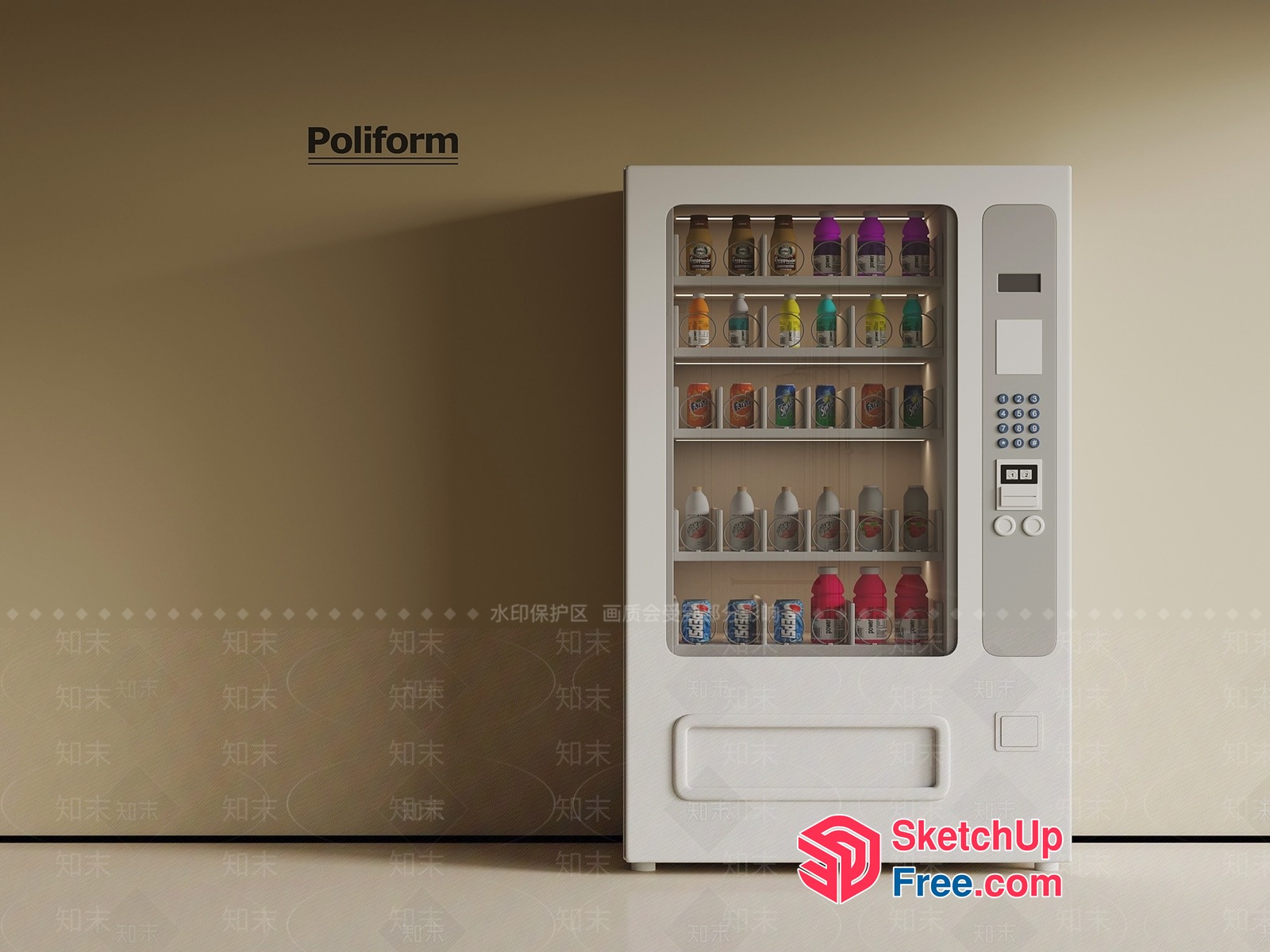Vending Machine Interior Design 3D SketchUp File