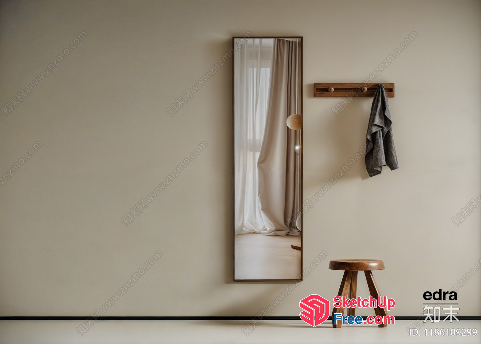 Elegant Minimalist Modern Interior Design 3D SketchUp File