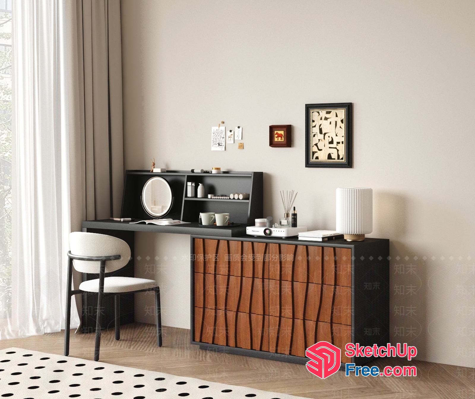 Modern Minimalist Furniture And Decor 3D SketchUp File