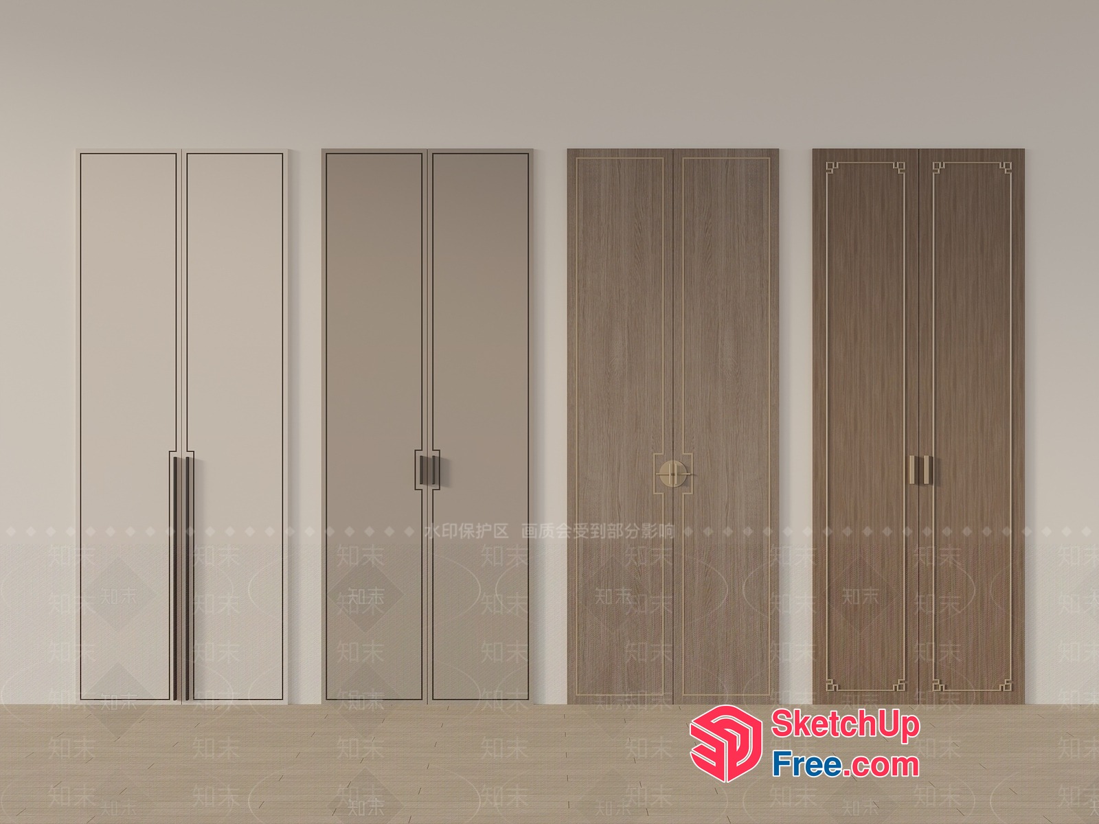 Modern Doors And Windows Collection 3D SketchUp File