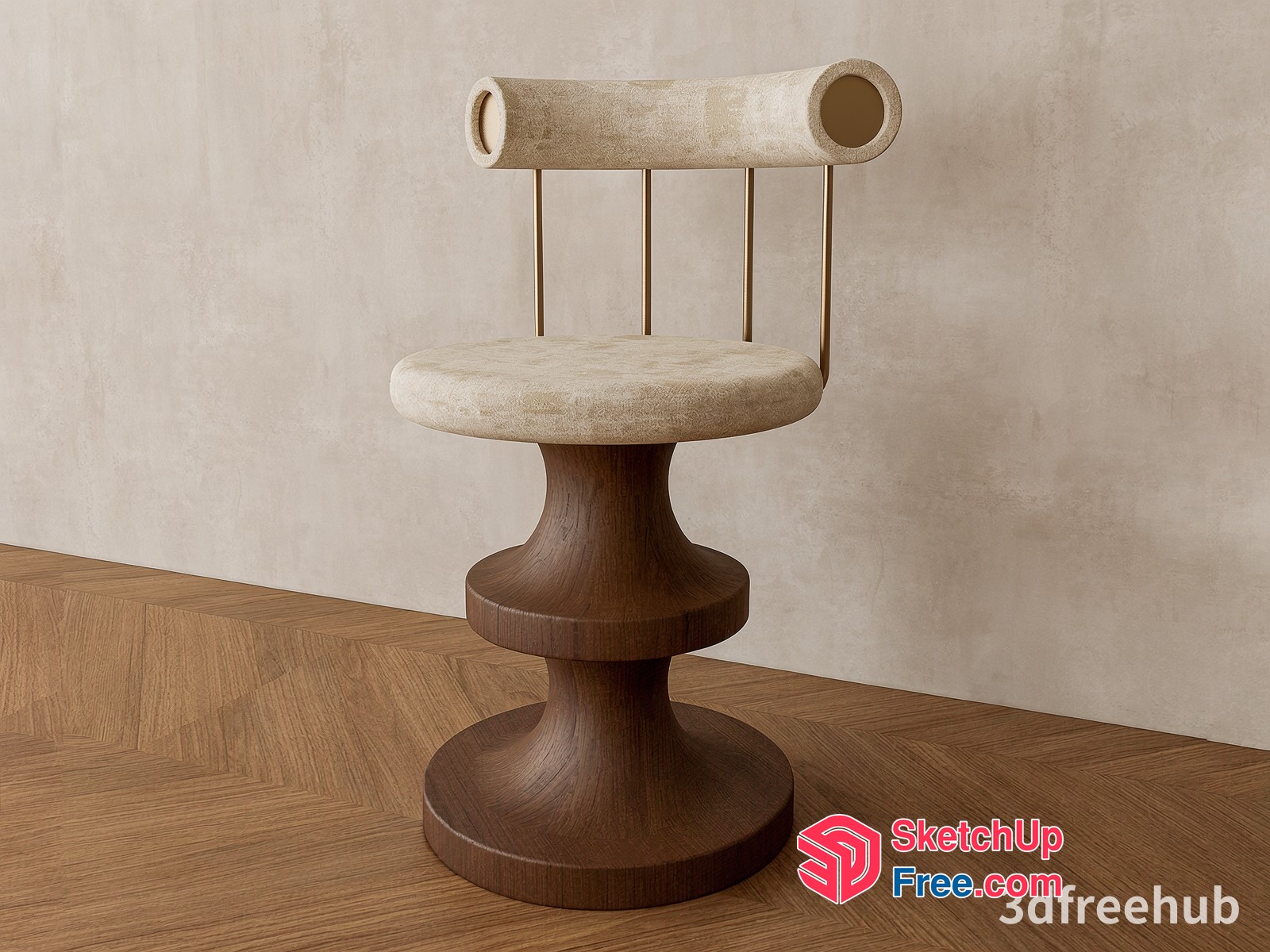 Minimalist Style Armchair 3D SketchUp File
