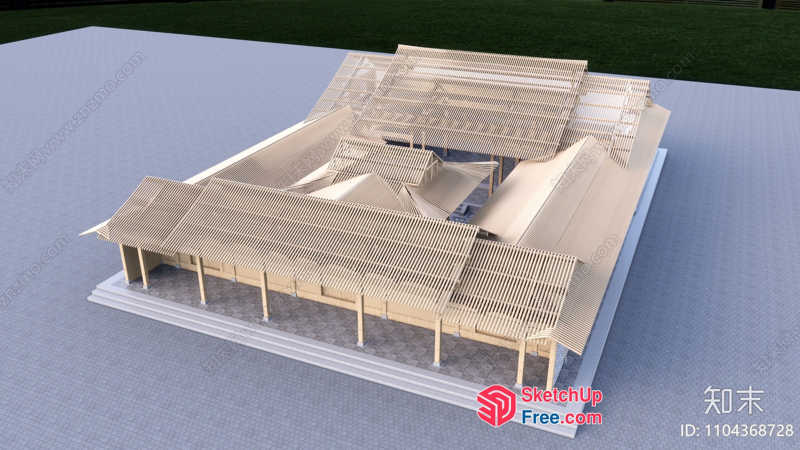 Traditional Japanese Architecture Model 3D SketchUp File