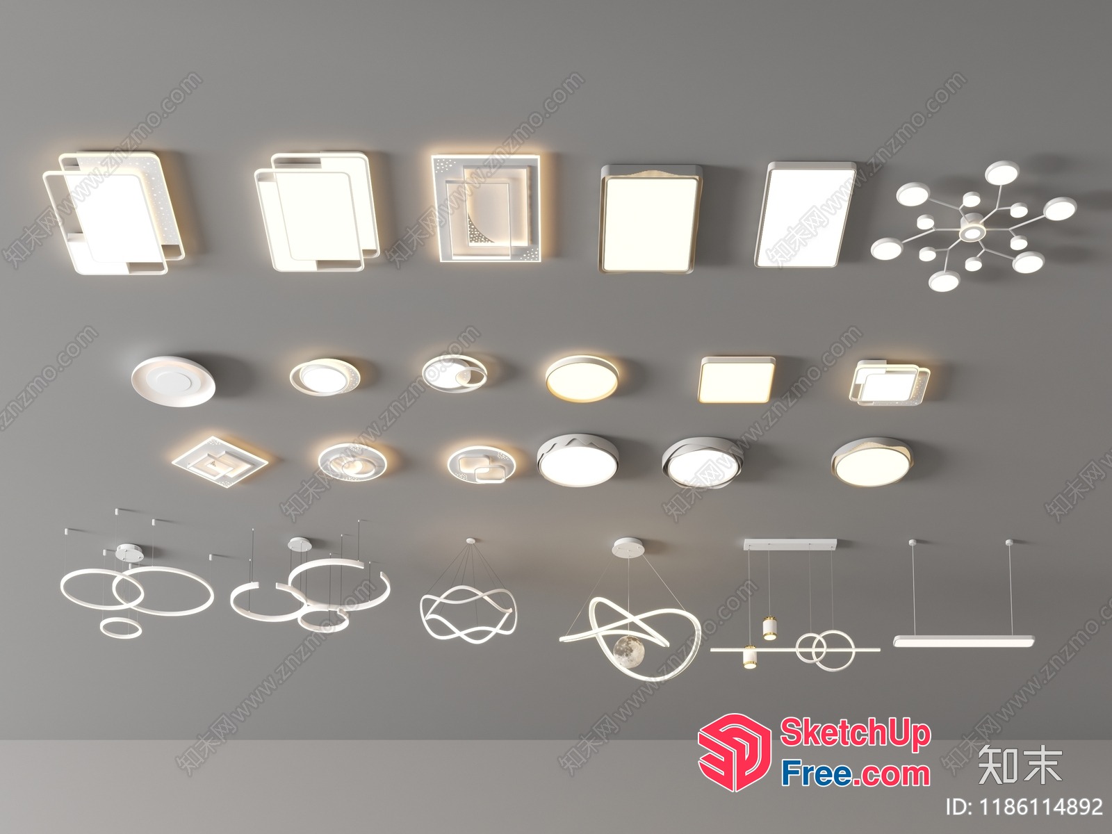 Modern Lighting Fixtures 3D SketchUp File
