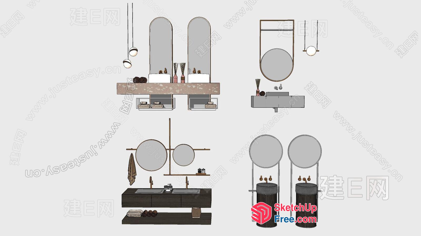 Bathroom Furniture Collection 3D SketchUp File