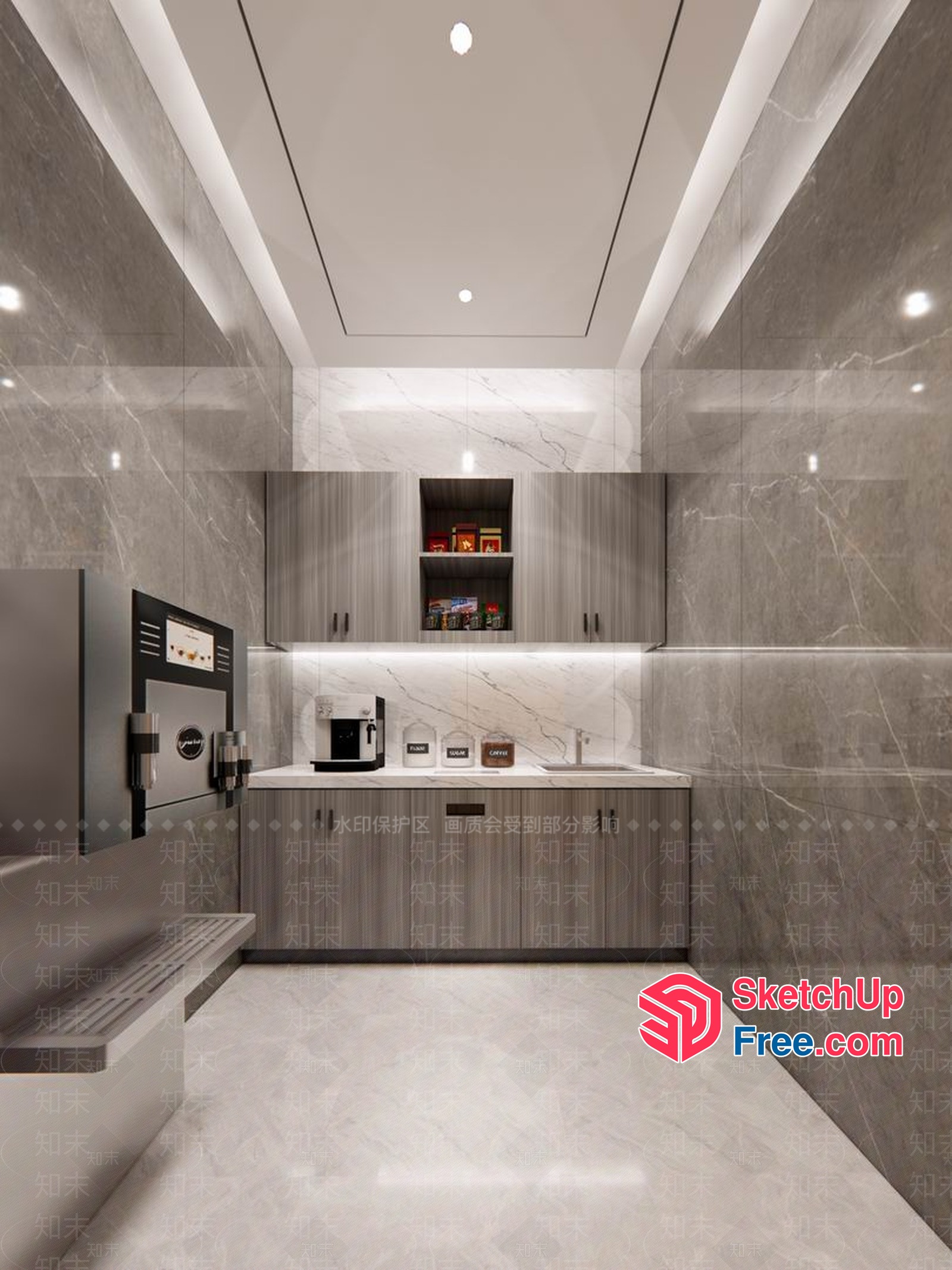 Modern Kitchen With Sleek And Elegant Design 3D SketchUp File