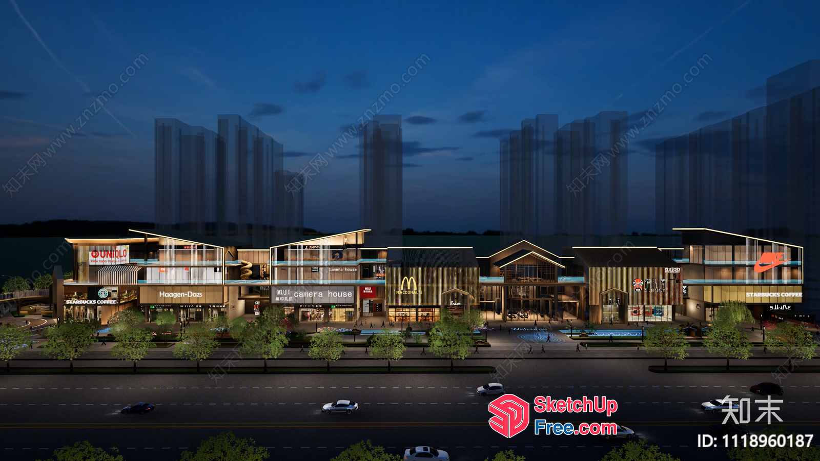 Commercial Street Cladding 3D SketchUp File