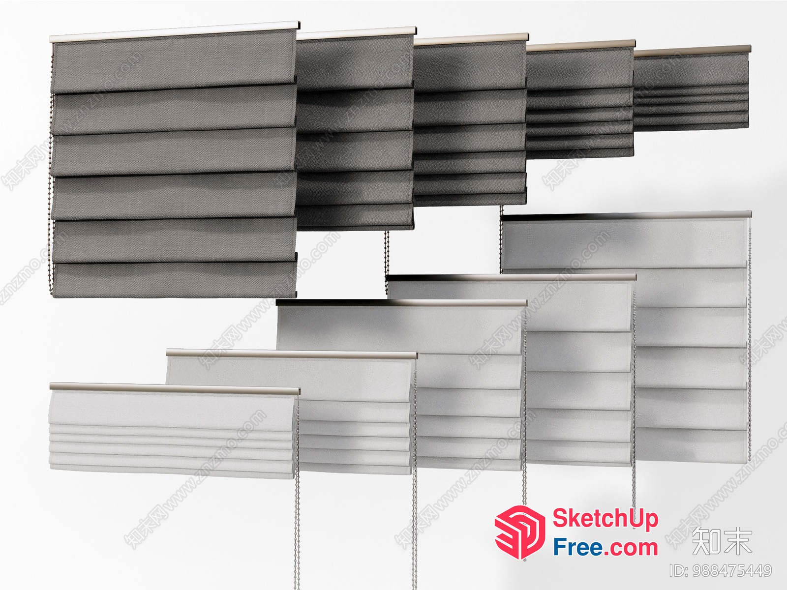 Horizontal Blinds Collection 3D SketchUp File