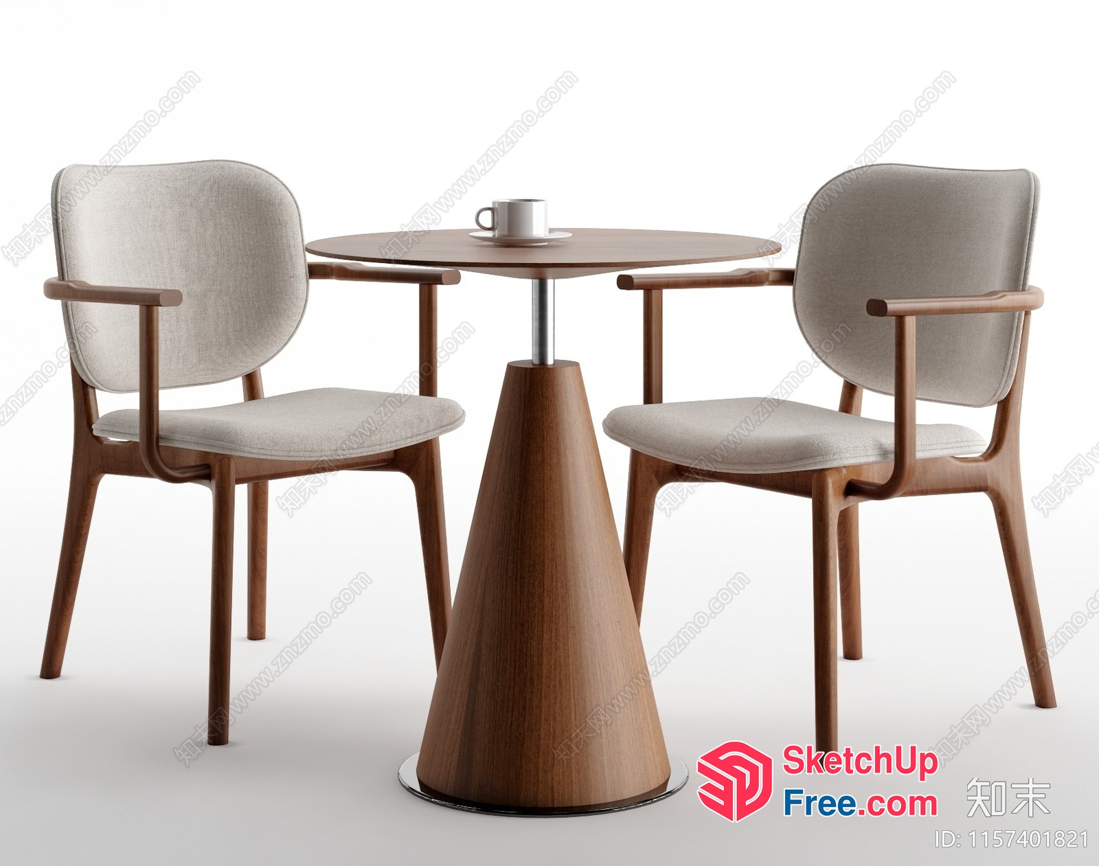 Simple Modern Dining Set 3D SketchUp File