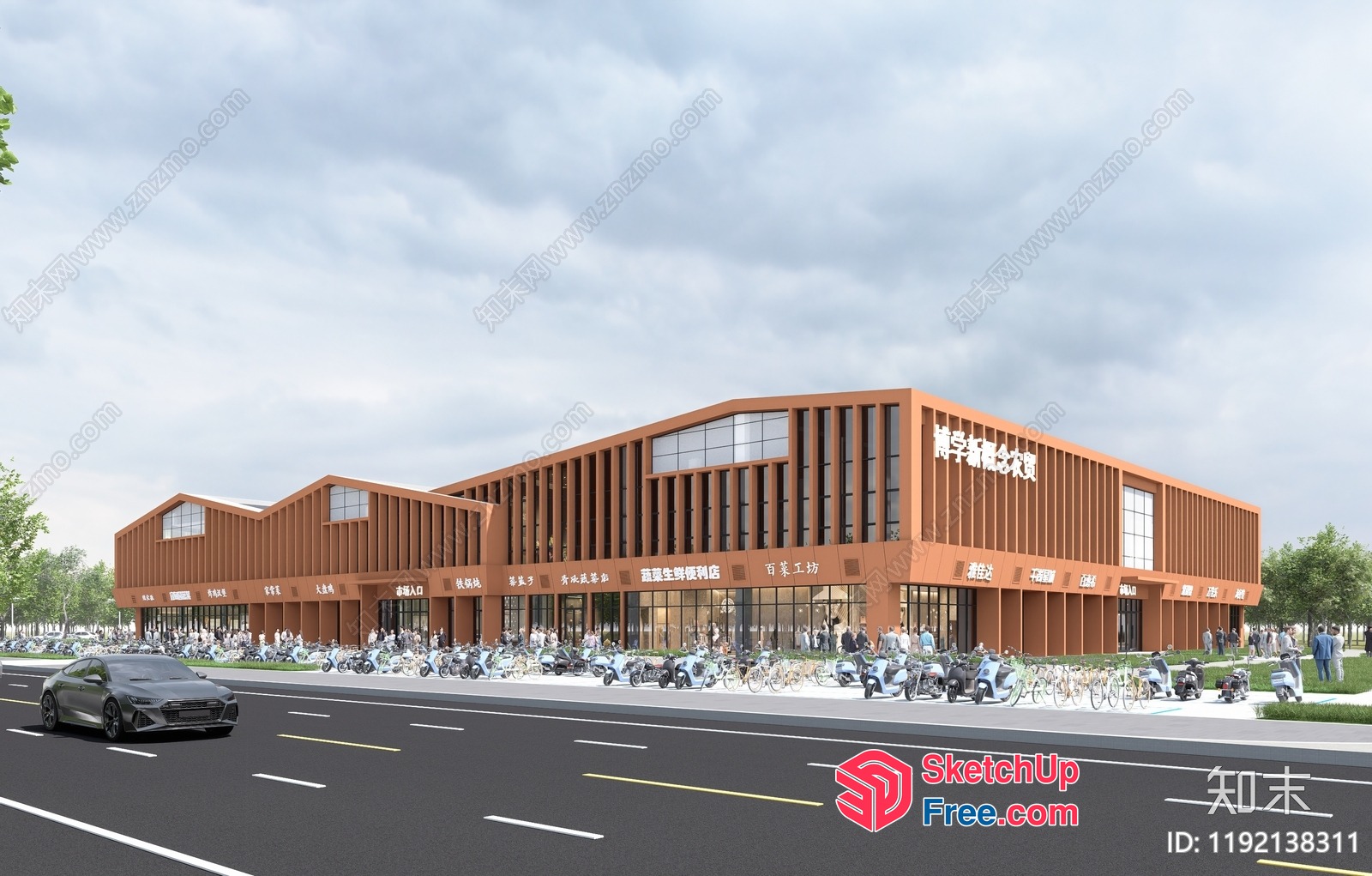 Commercial Street Cladding 3D SketchUp File