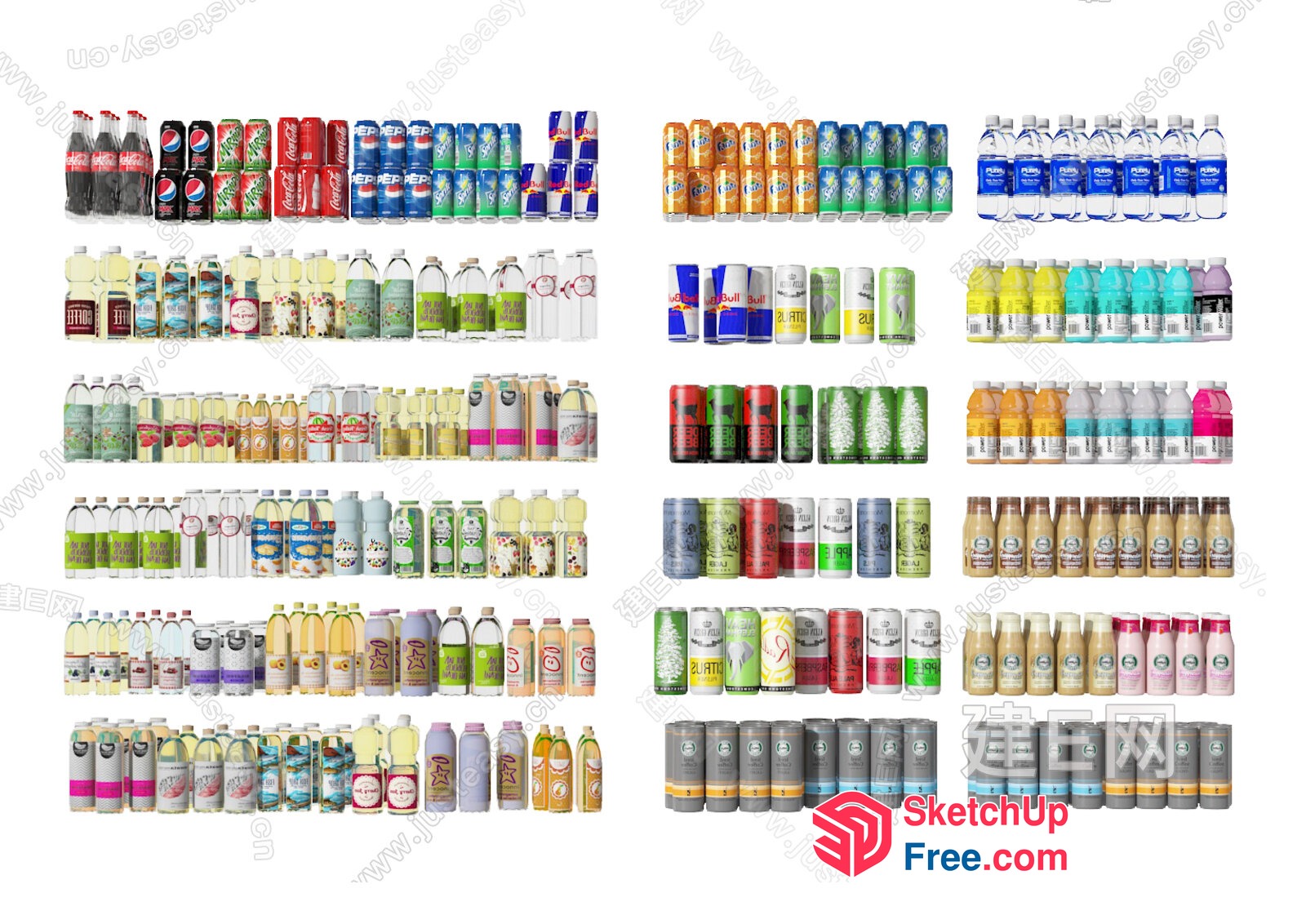 Beverage Products 3D SketchUp File