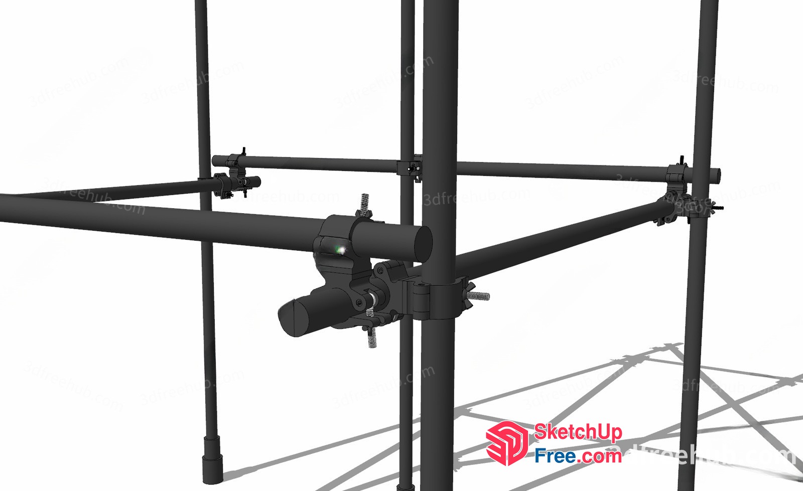 Metal Scaffolding Structure 3D SketchUp File