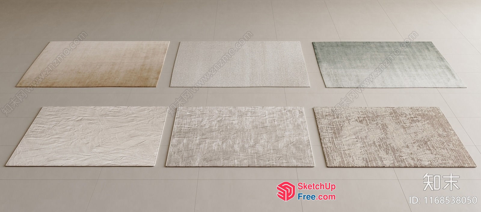 Collection Of Various Textured Placemats 3D SketchUp File