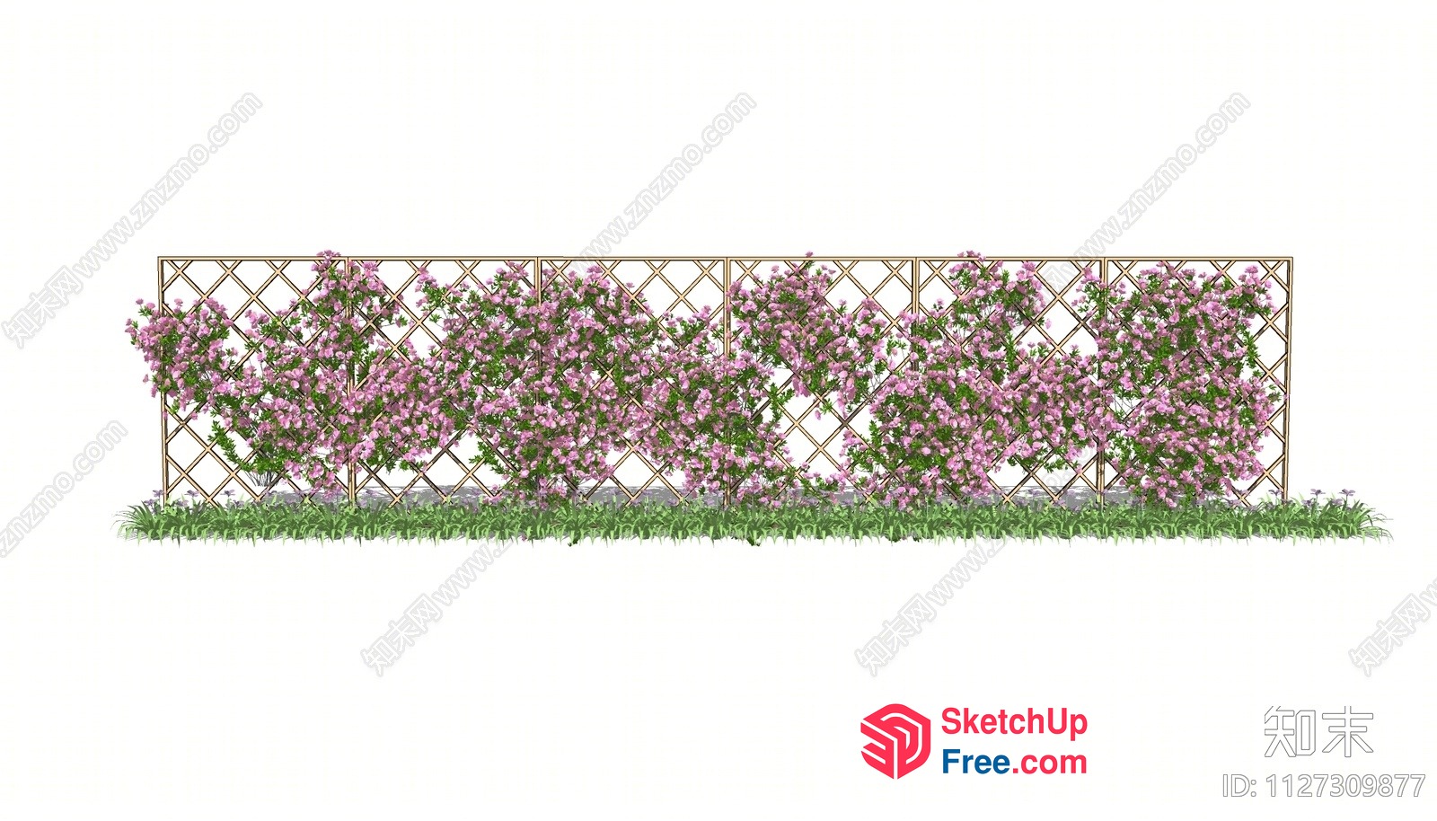 Elegant Decorative Trellis For Garden 3D SketchUp File
