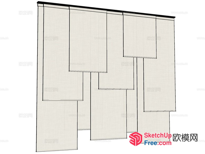 Partition Screen Design 3D SketchUp File