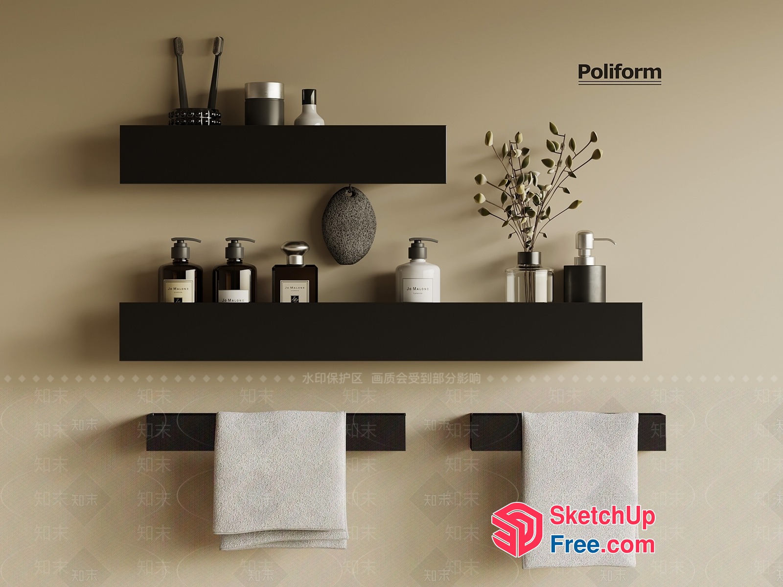 Bathroom Accessories And Decor 3D SketchUp File