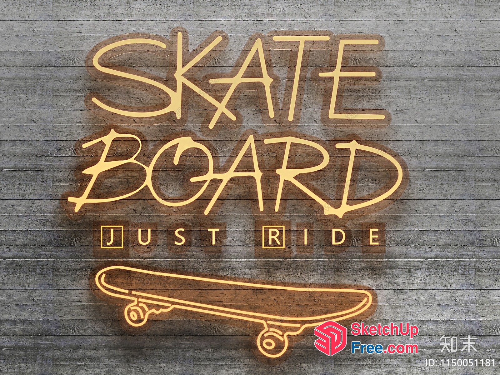 Skateboard Just Ride 3D SketchUp File