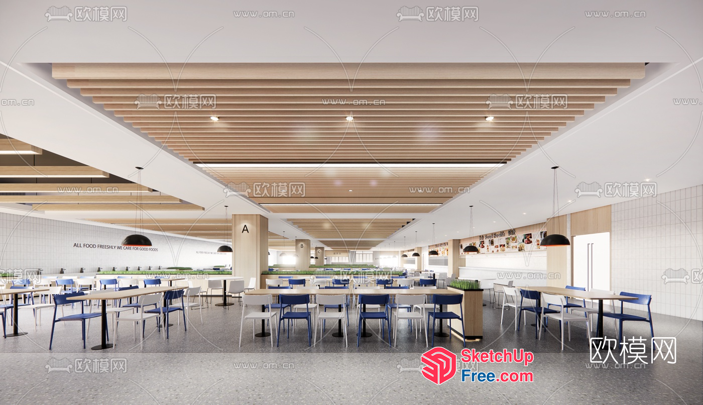 Modern Commercial Space With Clean Lines And Minimalist Decor 3D SketchUp File