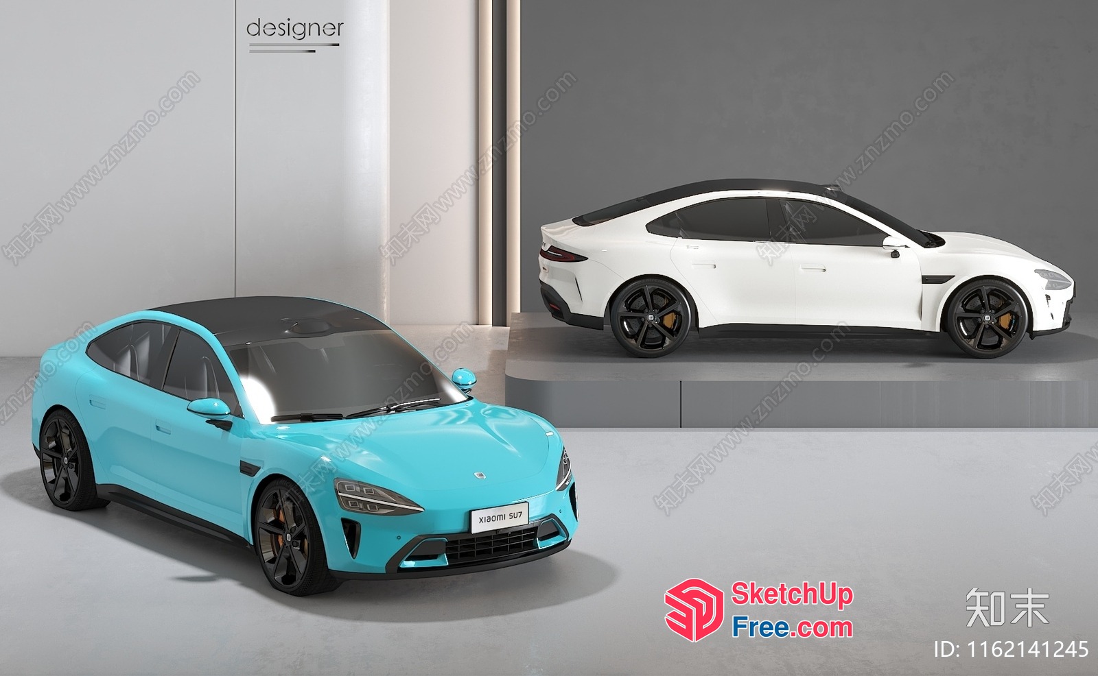 Modern Cars Interior And Exterior Design 3D SketchUp File