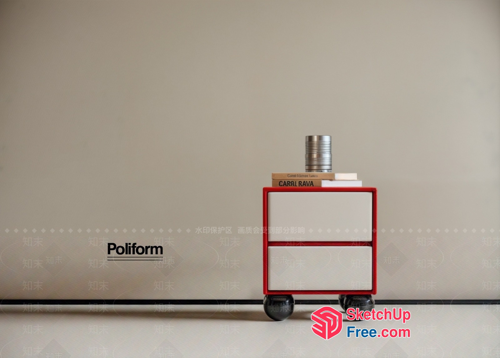 Poliform Modern Minimalist Furniture 3D SketchUp File