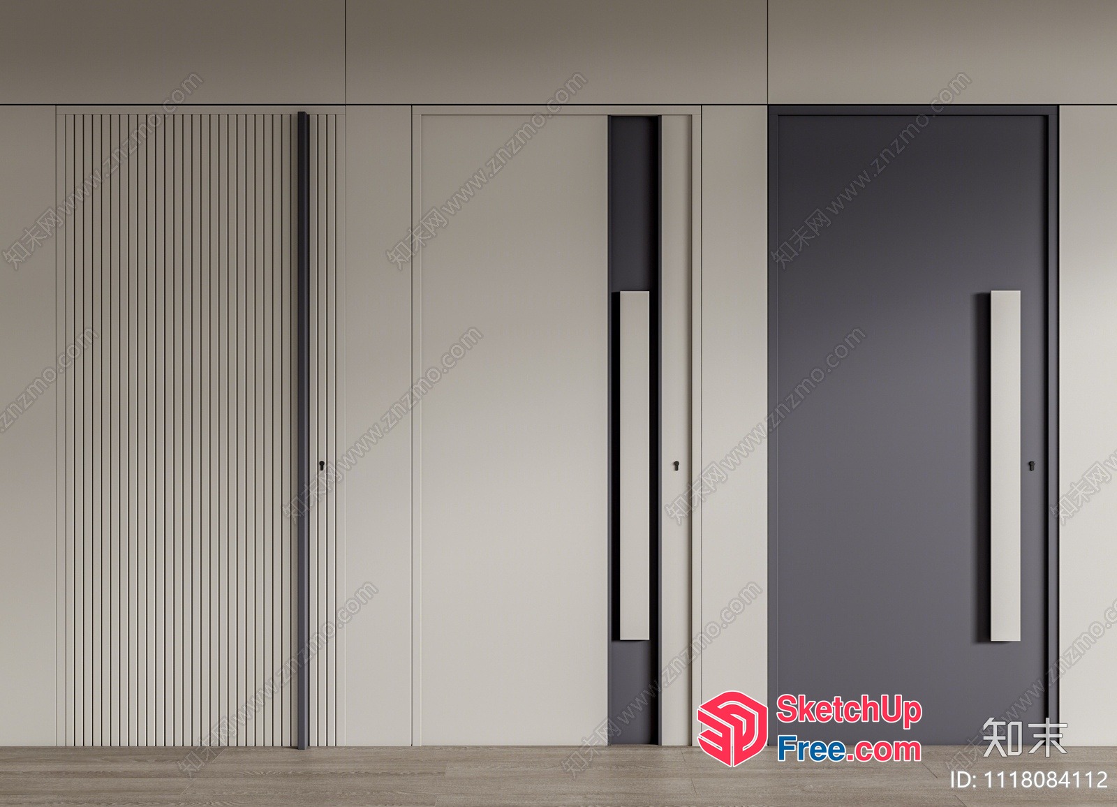 Modern Elevator Doors With Sleek And Minimalist Design 3D SketchUp File