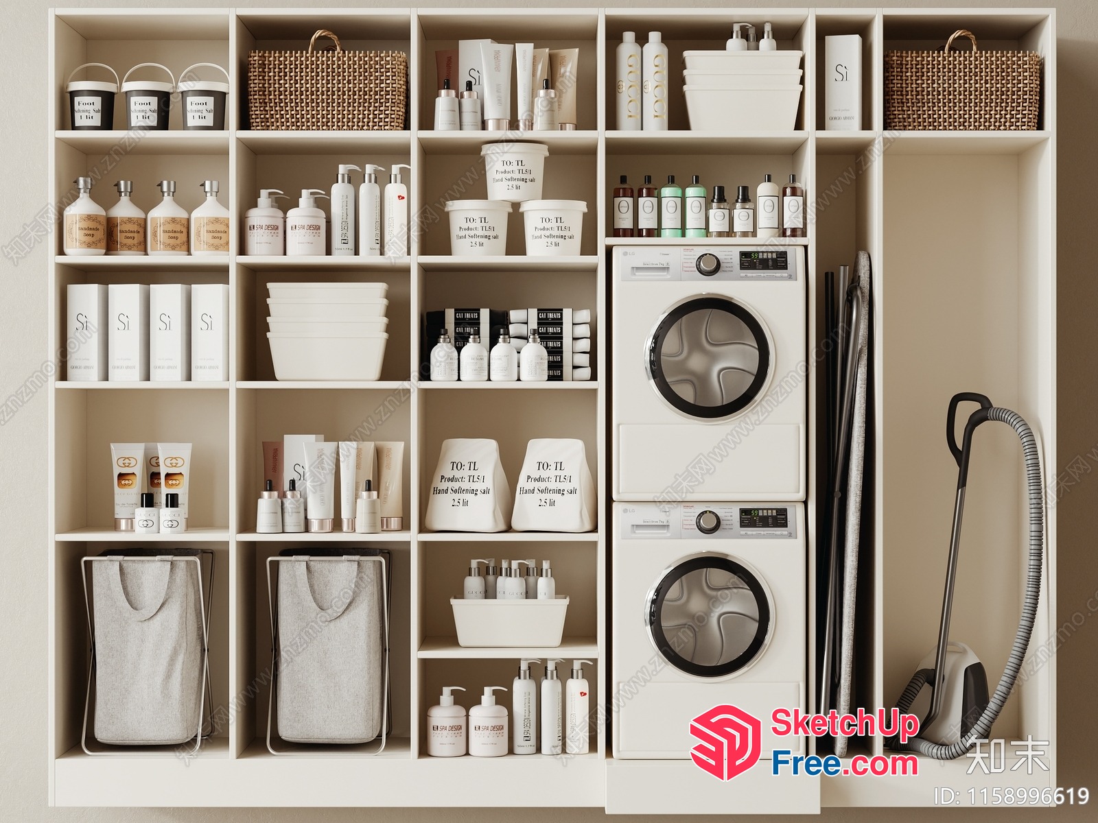 Storage And Laundry Room 3D SketchUp File