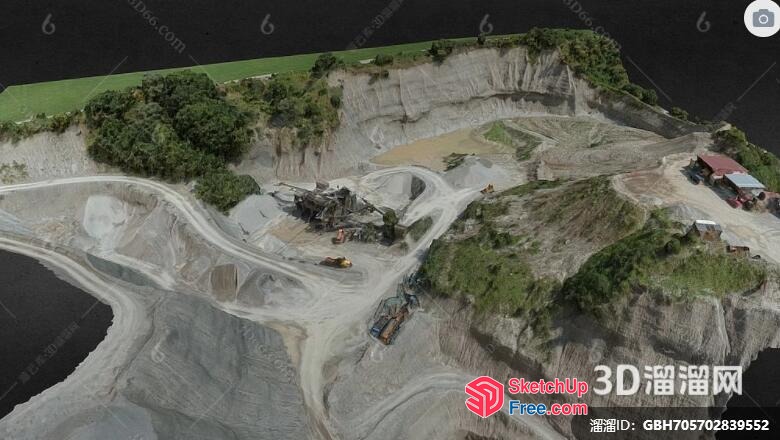3D Model Of An Industrial Site 3D SketchUp File