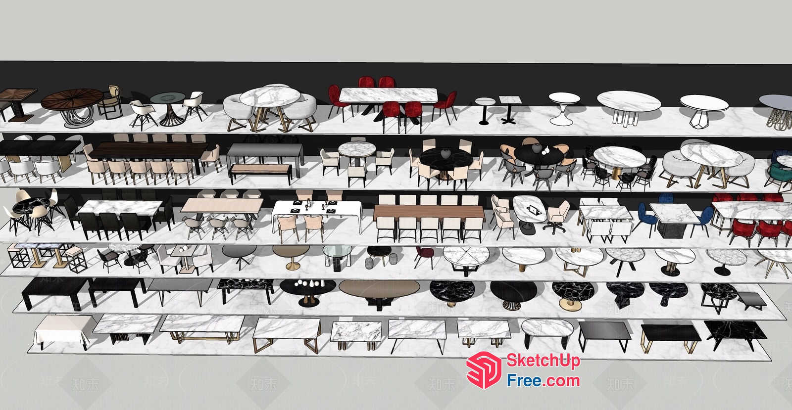 Modern Furniture Collection 3D SketchUp File
