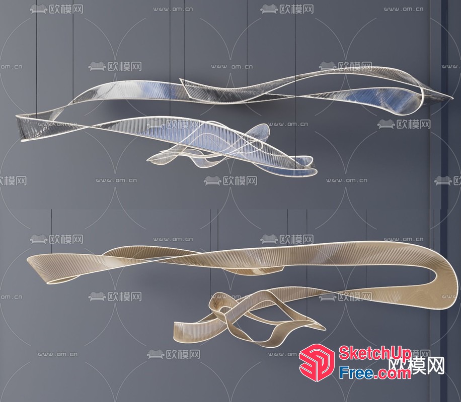 Elegant And Modern Chandelier Design 3D SketchUp File