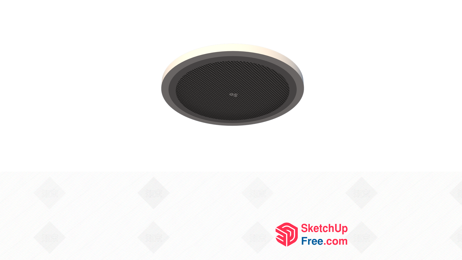 Ceiling-Mounted Speaker 3D SketchUp File
