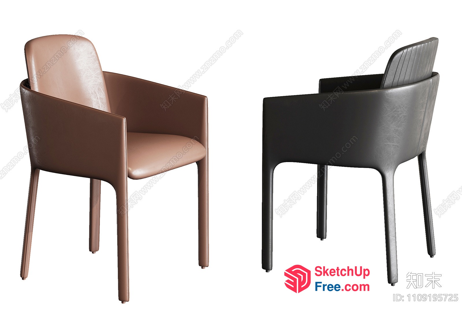 Elegant Modern Dining Chairs 3D SketchUp File