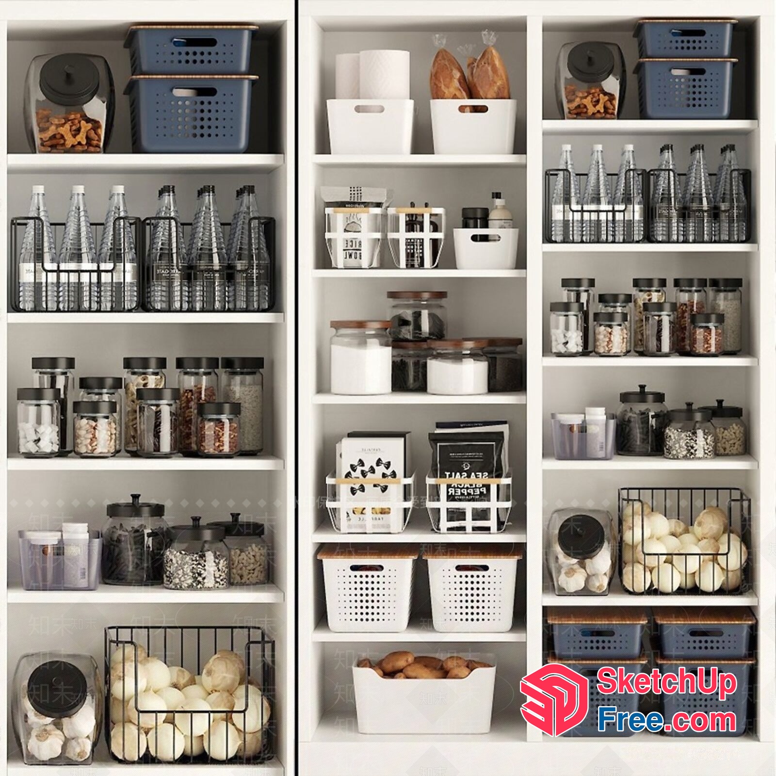 Organized Pantry Storage 3D SketchUp File