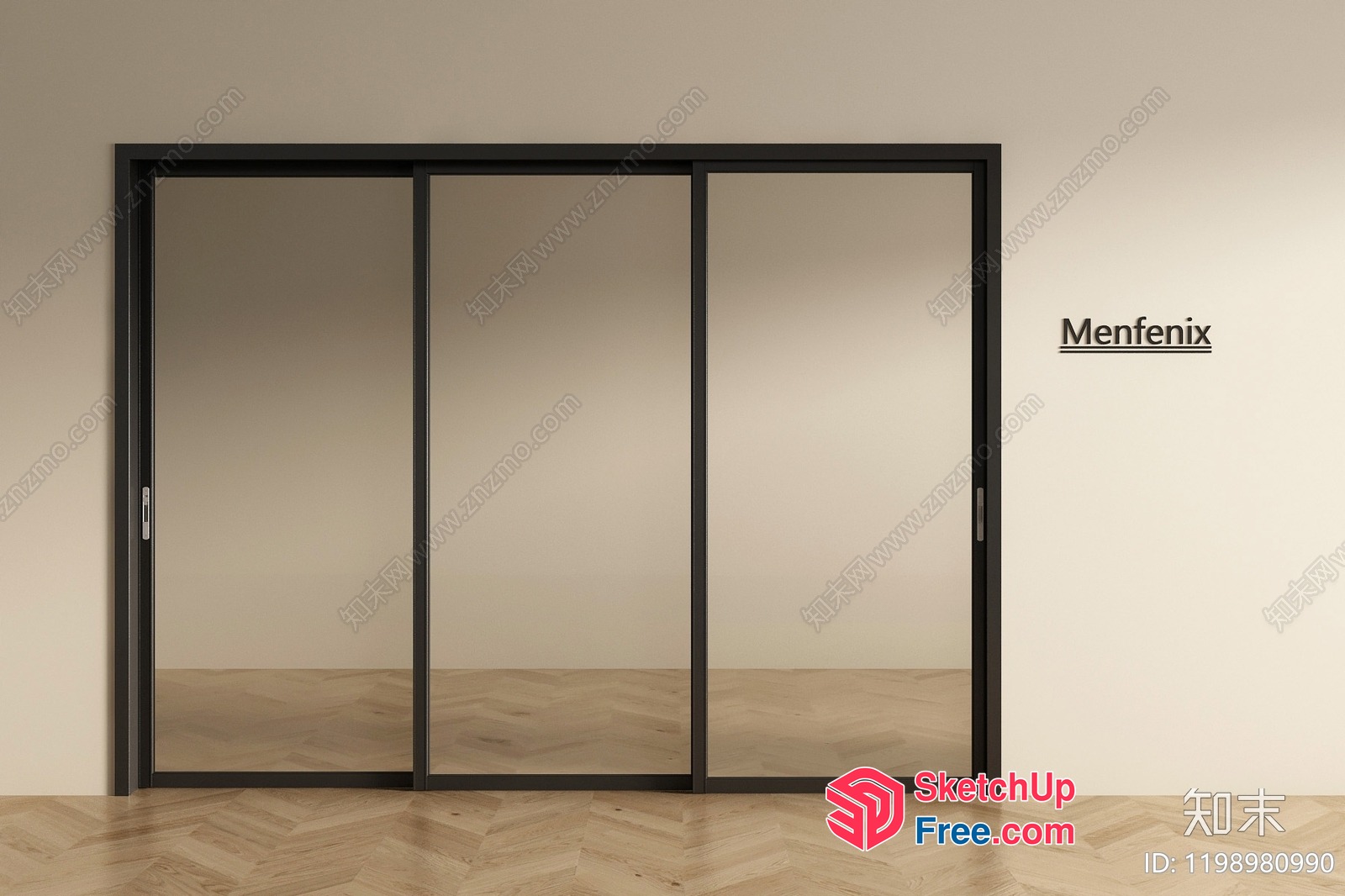 Glass Curtain Wall 3D SketchUp File